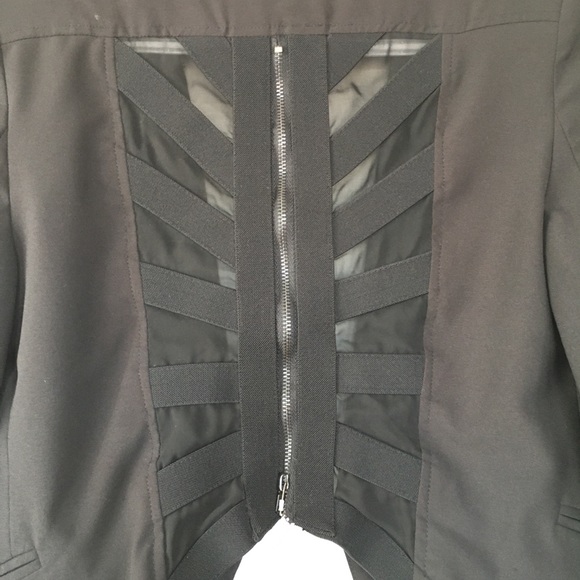 Black asymmetrical blazer - Picture 4 of 4